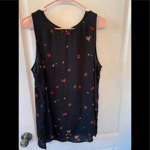 Who What Wear XXL Black Sheer Tank